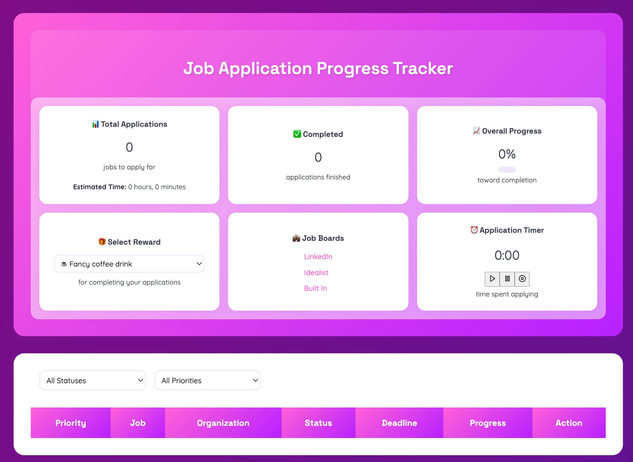 Job Application Tracker