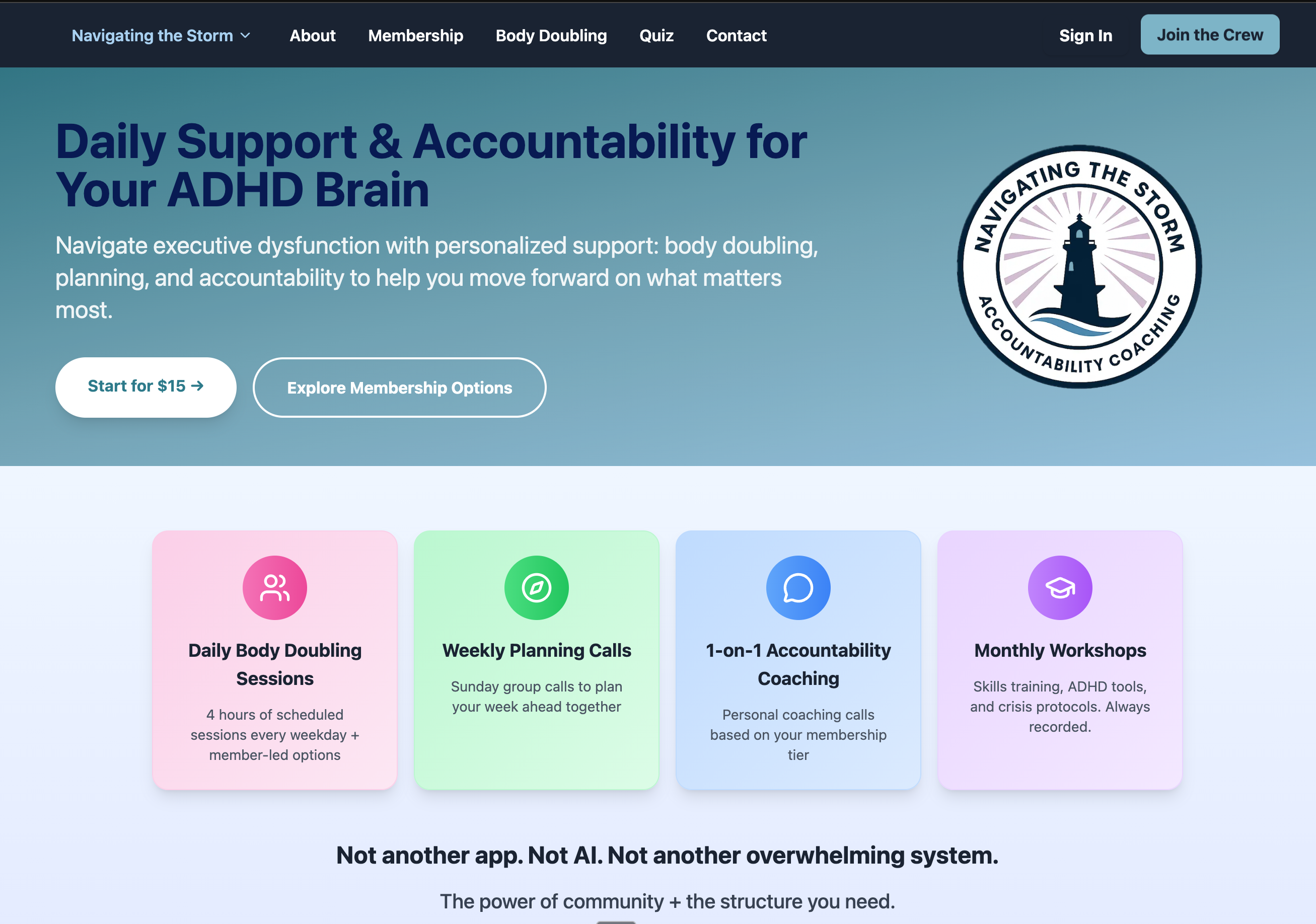 NAV ADHD Coaching Website